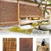 AMOCHO Bamboo Roman Blinds for Windows, Cordless Reed Curtains, Handwoven Reed Blind for Outdoor Patio Dividers, Privacy Shade (Size: W130 x H280 cm / 51 x 110 in) view 2