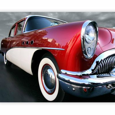 murando Premium Nonwoven Photo Wallpaper, Old Car, 100 x 77 cm