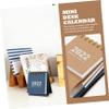STOBOK Mini Desktop Calendar, Portable Table Calendar for Office, Home, or School view 4