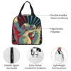 ASEELO Rock and Roll Insulated Lunch Bag with Mesh Side Pocket view 4