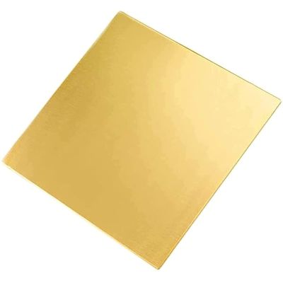 Dxcaicc H62 Brass Sheet, 0.8 mm, 300 x 300 mm