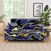 DOTBUY-SHOP 3D Marble Stretch Sofa Cover, Dark Blue, 145–185 cm view 2