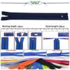 AERZETIX C63095 10-Pack No. 3 Spiral Zippers, 16 cm, Dark Blue view 3