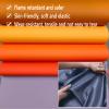 Green Faux Leather Fabric, Flame-Resistant, 0.9 mm, 1.38 x 1 m view 3