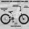 AVASTA 18-Inch Freestyle BMX Bike for Beginner Kids, White view 3