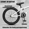 AVASTA 18-Inch Freestyle BMX Bike for Beginner Kids, White view 4