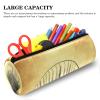 Sketch Sea Life Shell, Jellyfish & Starfish Leather Barrel Pencil Case view 3