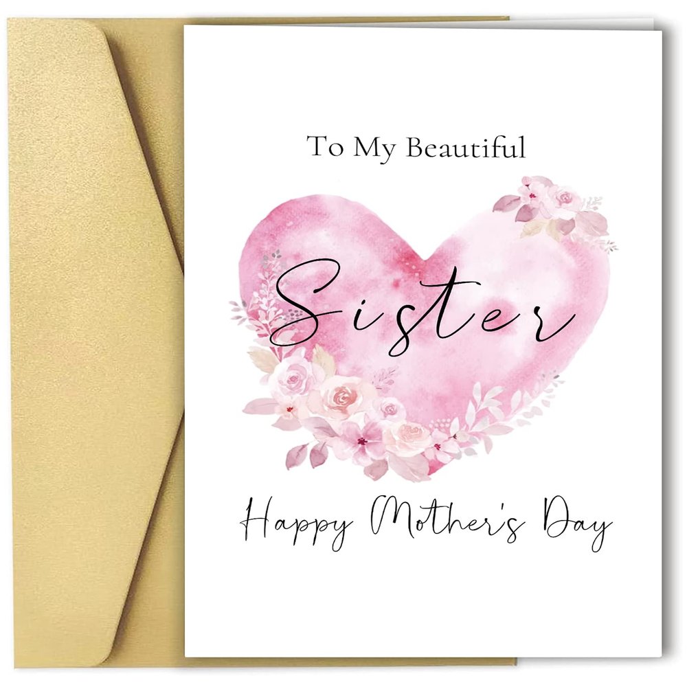 Spercy Happy Mother's Day Card for Sister — To My Beautiful Sister