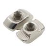 10/20/50/100-Piece M3/M4/M5 × 10 × 6 Slotted T-Nut for 20 Series, Sliding T-Nut, Hammer Drop-In Nut (50 pcs_M4) view 1