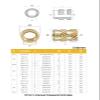 M2–M6 Brass Knurled Threaded Heat-Set Inserts for 3D Printers, 4.5 mm, 50 pcs, M3 (OD 5 mm) view 2