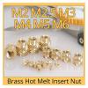 M2–M6 Brass Knurled Threaded Heat-Set Inserts for 3D Printers, 4.5 mm, 50 pcs, M3 (OD 5 mm) view 3