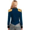 inlzdz Women's Circus Ringmaster Jacket, Dark Blue, Size S view 3