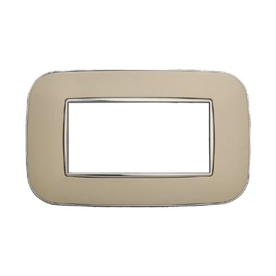 Orbis Cover Plates, Various Colors, Compatible with Axolute Series 3-4-6 Modules ETTROIT (4 Modules, Sand)
