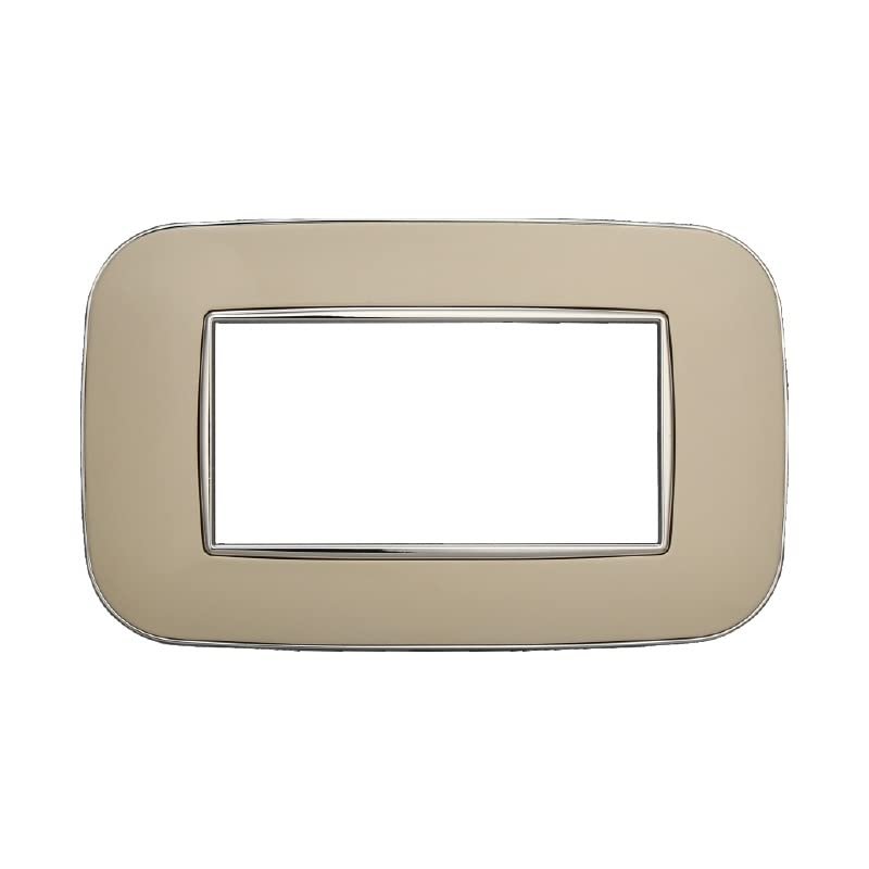 Orbis Cover Plates, Various Colors, Compatible with Axolute Series 3-4-6 Modules ETTROIT (4 Modules, Sand)
