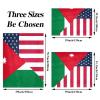 Plush Nap Blanket, Warm Cozy Soft Microfiber, American and Jordanian Flags view 3