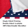 Plush Nap Blanket, Warm Cozy Soft Microfiber, American and Jordanian Flags view 4