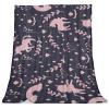 Plush Cozy Microfiber Nap Blanket, Purple/Pink Unicorn Cartoon view 1