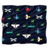 TBOUOBT Soft, Fluffy Throw Blanket for Boys and Girls, Butterfly, Dragonfly and Bee Cartoon view 1