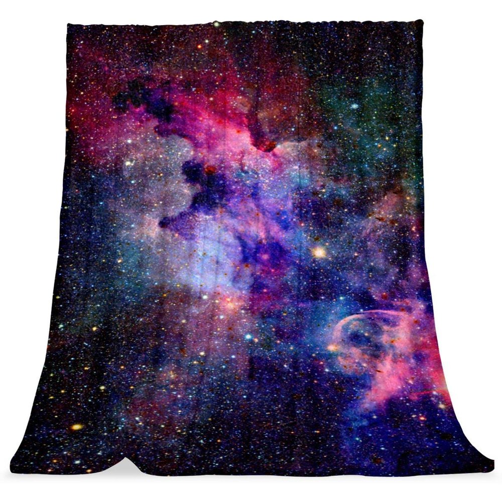 TBOUOBT Soft Plush Throw Blanket for Boys and Girls, Universe Nebula Galaxy Space