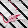 TBOUOBT Throw Blanket, Soft and Fuzzy, for Boys and Girls, Pink Unicorn with Black and White Lines view 2