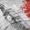 Plush Blanket, Nap Blanket, Warm Cozy Soft Microfiber, London Big Ben Bus Landscape Retro Romantic view 2