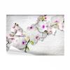 decomonkey Premium Floral Stone Wall Photo Wallpaper, 100 x 70 cm, XL, Brick view 1