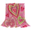 TBOUOBT Fleece Throw Blanket, Decorative for Bedroom, Sofa, or Floor, Pink Heart Retro Rose view 1