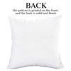 MDEIMAT Decorative Pillow Cover, Square, with Zipper, 18 x 18 in view 2