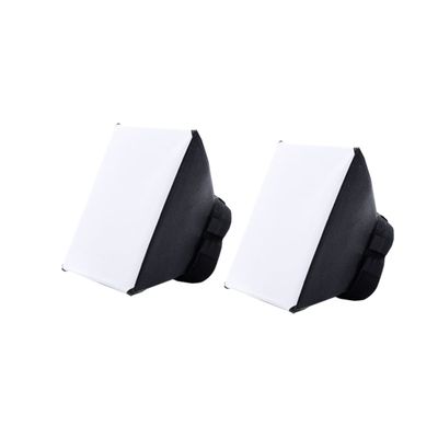 Mobestech 3-Pack Universal Softbox Diffusers for DSLR Camera Flashes