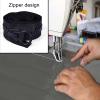 Outdoor Tarp Curtains with Zippers, 0.5 mm Clear PVC view 4