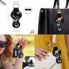 Xoenoiee Butterfly-Printed Bible Cover with Keychain and Chapstick Holders, Black view 4