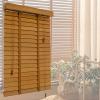 Suwooy Wooden Venetian Blinds, 50 mm Solid Wood Slats, WH-60 x 120 cm / 23.5 x 47 in view 1
