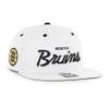 '47 Brand Snapback Cap – Crosstown Boston Bruins White view 3