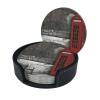 Round Leather Coasters with British Phone Box, 6-Pack view 2