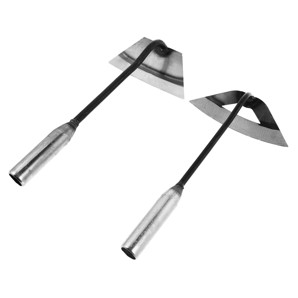 DOITOOL 2-Piece Portable Steel Weeding Hoes for Gardening