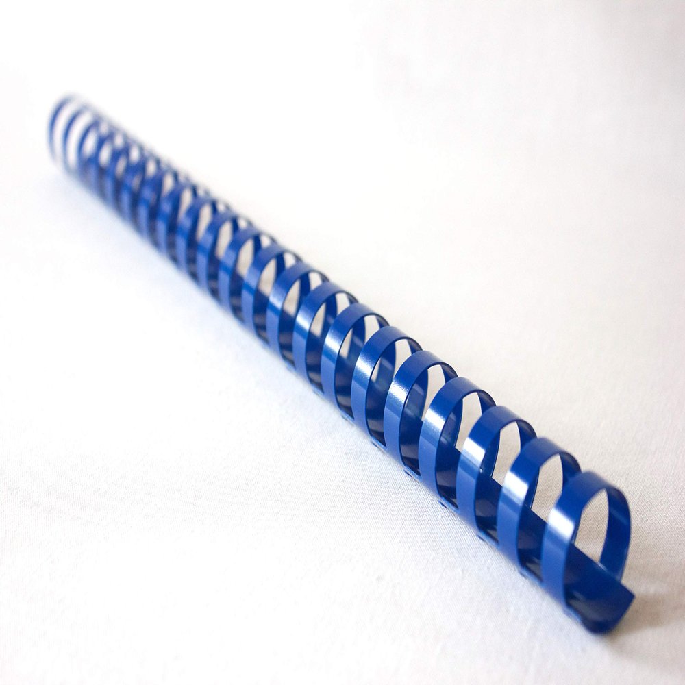 Bind2Go Plastic Binding Combs, 14 Rings, A5, 14 mm, Blue, 50-Pack