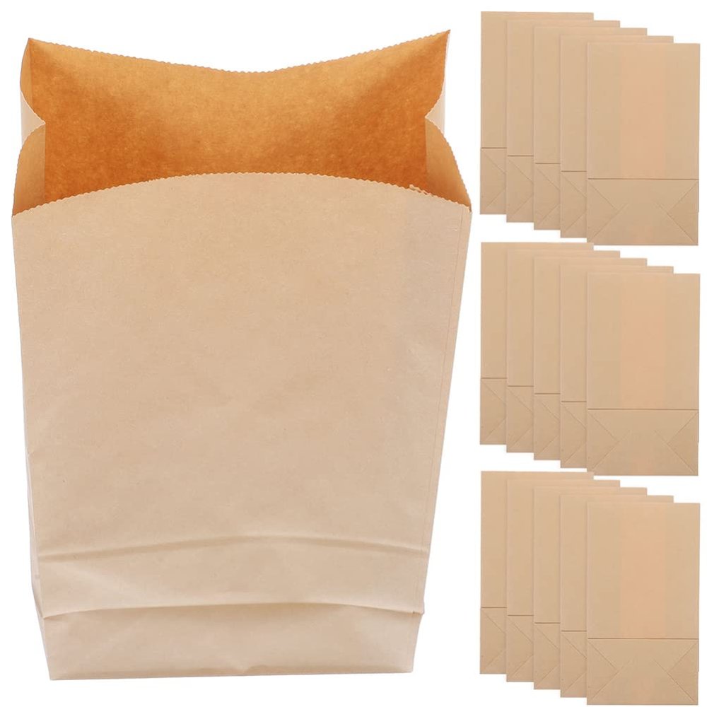 DECHOUS 40-Piece Kraft Paper Bags, Oil-Resistant and Durable
