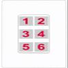RiteAV 6-Port Screwless Wall Plate, 1-Gang, White view 1
