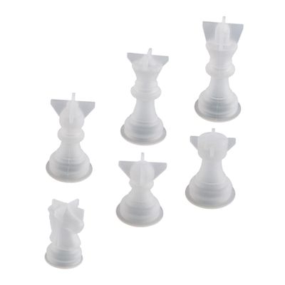 MAGICLULU 6-Piece Silicone Chess Piece Molds, Reusable and Easy to Demold