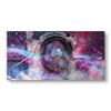DEQORI Glass Wall Clock, Vertical 60 x 30 cm, NASA Astronaut in Nebula, Extra-Large XXL Design view 1