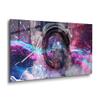 DEQORI Glass Wall Clock, Vertical 60 x 30 cm, NASA Astronaut in Nebula, Extra-Large XXL Design view 2