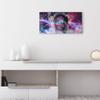 DEQORI Glass Wall Clock, Vertical 60 x 30 cm, NASA Astronaut in Nebula, Extra-Large XXL Design view 3