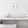 DEQORI Glass Wall Clock, 30 x 30 cm, 3D Honeycomb Pattern view 3