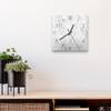 DEQORI Glass Wall Clock, 30 x 30 cm, 3D Honeycomb Pattern view 4