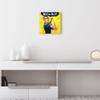 DEQORI Glass Wall Clock | 30 x 30 cm | Rosie the Riveter Design | Quiet Modern Clock view 3