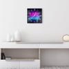 DEQORI Glass Wall Clock, 30 x 30 cm, Neon “Self-Love” Design view 3
