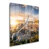 DEQORI Glass Wall Clock, 30 x 30 cm, Athens Acropolis Design view 2