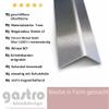 Gastro-Blechdesign 0.75 m Stainless Steel Edge Protection Angle, 20 x 20 mm, 1 mm Thick, K240 Brushed view 3