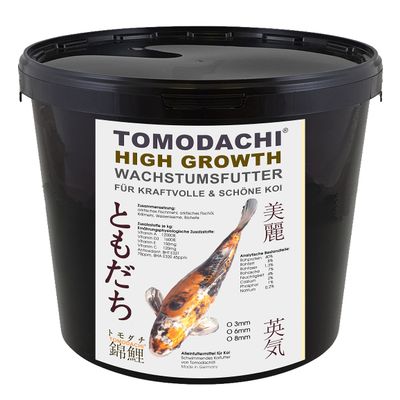 Tomodachi High Growth Koi Grower Floating Feed, 3 mm, 5 kg Bucket