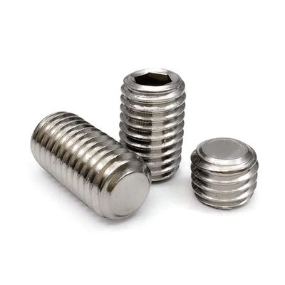 20-Piece M5 × 50 mm 304 Stainless Steel Set Screw Set, Hex Socket, Flat Point, DIN 916